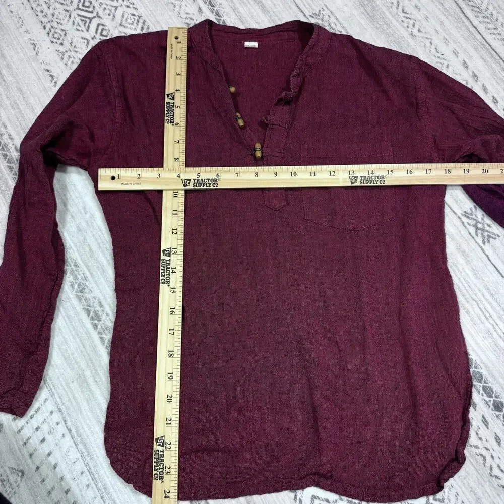 Women’s Blouse Made In Nepal Travel Adventure Outdoors Purple Medium Gorpcore